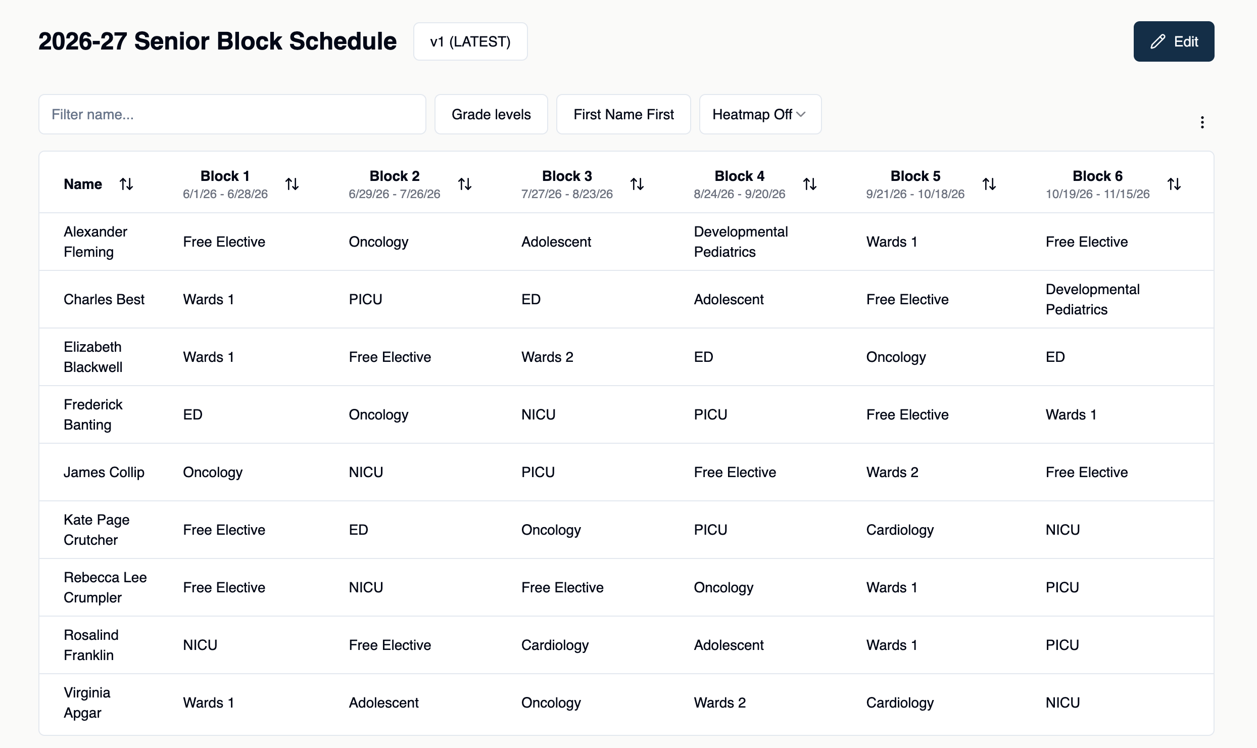 Main Page Screenshot